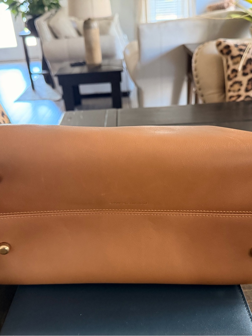 Coach Leather Satchel Handbag - Tan/Honey - Picture 13 of 16